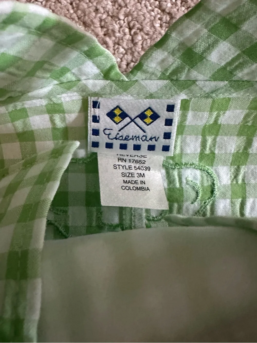 Florence Eiseman lightweight gingham